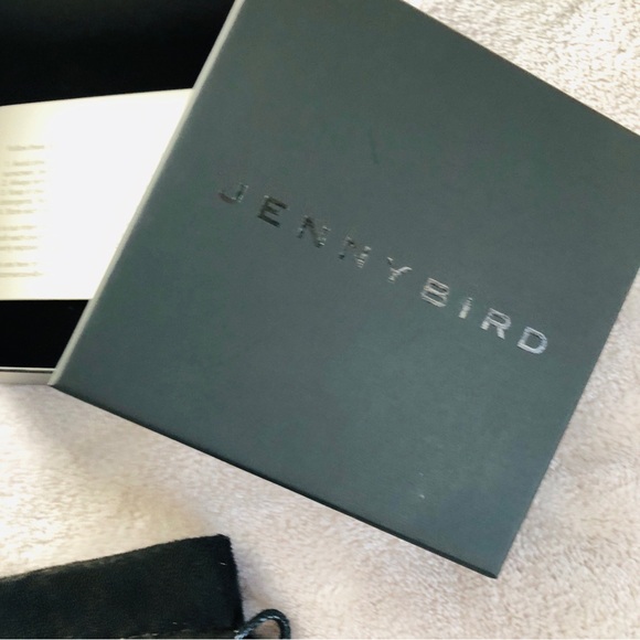 Jenny Bird Gold Vera Chain Heart Necklace 14kt gold dipped brass - Picture 6 of 10